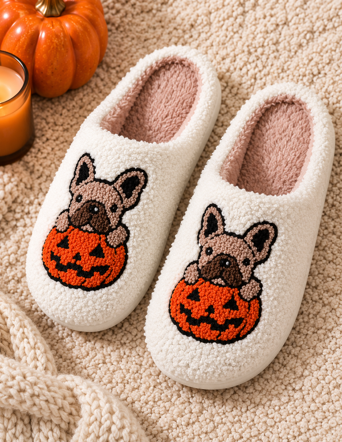 Pumpkin Pup Slippers