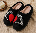 Skeleton Heart Hand Slippers