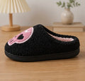 Crowned Skull Slippers – Black