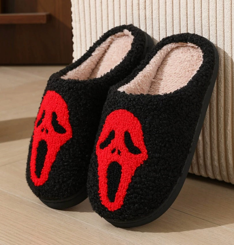 Scream Mask Slippers – Red