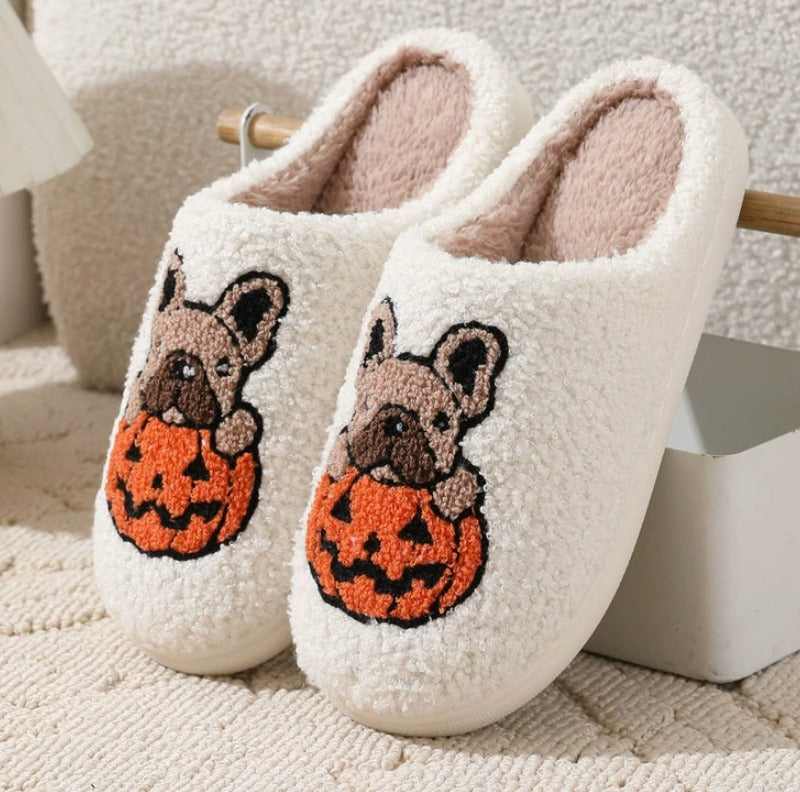 Pumpkin Pup Slippers